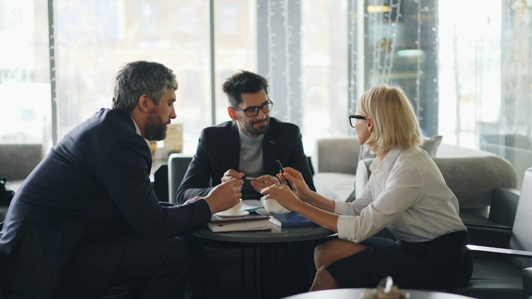corporate team meeting